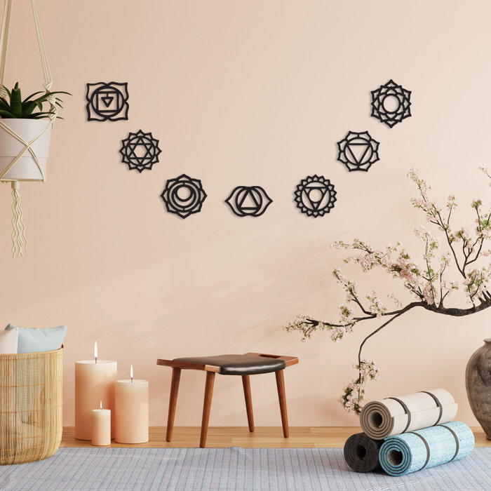 Wallity Simbolo-1 Accesorio Decorativo de Pared de Metal Negro